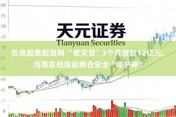 在线股票配资网 “救灾贷”3个月放款12亿元，河南农担撑起粮仓安全“保护神”